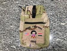 Vintage Operation Iraqi Freedom Souvenir Backpack Desert Camo Military Army picture