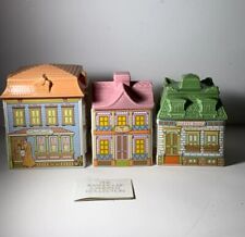 Set of 3 Vintage 1989 Avon Townhouse Collection Canisters picture