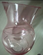 VTG TELEFLORAL PINK MAUVE  FLOWER VASE 8” T With  PRE OWNED picture