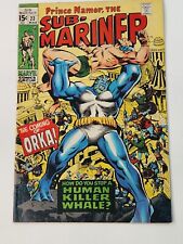 Sub-Mariner 23 Marvel Comics 1st App Orka Early Bronze Age 1970 picture
