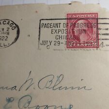 Chicago Pageant Of Progress Postmark 1922..  Chicago Illinois Exposition Cover.. picture