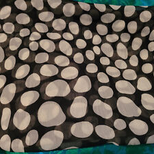 2 Yards Beautiful Vintage Sheer Black with White Ovals 58