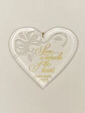 Hallmark 1984 Acrylic Love Miracle Christmas Ornament picture