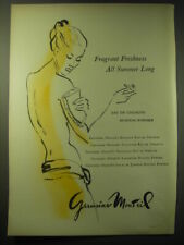 1948 Germaine Monteil Eau de Cologne Dusting Powder Ad - Fragrant freshness picture