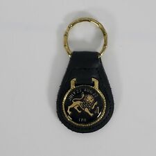 Vintage Leo ♌  Horiscope Leather NOS Keychain July 23 - Aug 22 Key Ring picture