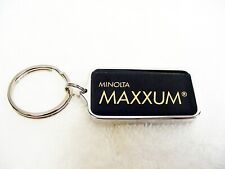 Vtg Minolta MAXXUM Silver Tone Metal Keyring | Dealer Sample | Rare | NOS | $24 picture