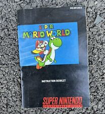 Super Mario World SNES Super Nintendo Instruction Booklet Manual Only picture