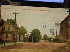 J2 Vintage Old Rare OHIO Postcard BLOOMVILLE East New Haven Street Church Homes picture