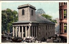 King;s Chapel Boston Mass. Church Massachusetts MA Vintage Postcard  picture