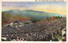 Vintage Postcard The Hollywood Bowl Outdoor Amphitheatre Hollywood California CA picture