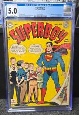 SUPERBOY #1 CGC 5.0  (1949)  VERY GOOD-FINE  1st SUPERBOY SERIES  GOLDEN AGE DC picture