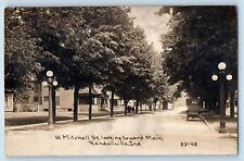 Kendallville Indiana IN Postcard RPPC Photo W. Mitchell St. Looking Toward Main picture