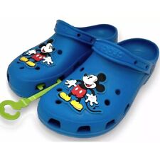 2024 Disney Parks Crocs Adult M6/W8 Blue Mickey Mouse Clogs Disney World NEW picture