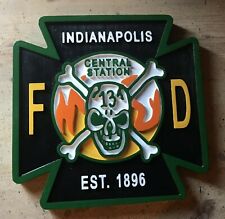 Fire Department Indianapolis 3D routed wood patch plaque sign Custom  picture