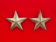 WWI US False Bullion Army USMC General Officer Star Insignia Set Pin Solid Back picture