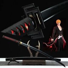 BLEACH ICHIGO BANKAI SWORD Handmade Tensa zangetsu Anime Katana Sword gift picture