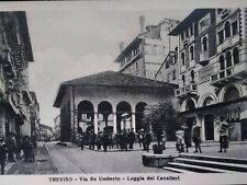Treviso Italy Postcard Early 1900s Rare Umberto Cavalieri Bicycle Train Station  picture