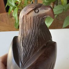 Vintage Wood Hand Carved American Eagle 7.5 In picture