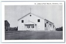 Coventry Rhode Island RI Postcard St. John And Paul Church Exterior Scene c1960s picture