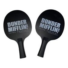 RARE The Office Dunder Mifflin Wooden Ping Pong Paddles picture