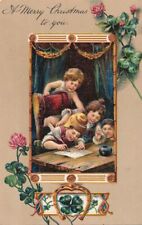 CHRISTMAS - Writing Something Important Merry Christmas To You PFB Postcard picture