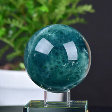 2.84LB Natural Green Fluorite Ball Quartz Crystal Healing Sphere Reiki Stone picture