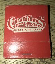 Captain Tony’s Pizza & Pasta Emporium *Unstruck* Rochester New York 70s-80s Matc picture
