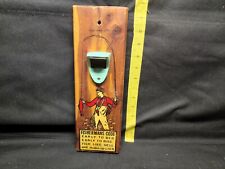 Vintage Great Smokey Mountains Gag Gift  Fisherman Code Bottle Opener On Board picture