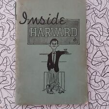 Vintage 1950 Inside Harvard University Student Handbook Rare W/ 1907 Postcard  picture