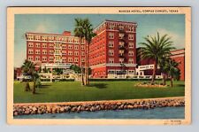 Corpus Christi TX-Texas, Nueces Hotel, River, Advert, Antique Vintage Postcard picture