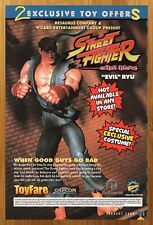 2001 ReSaurus Street Fighter Evil Ryu Figure Print Ad/Poster Toyfare Toy Art 00s picture