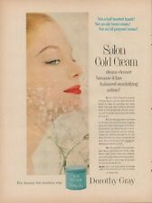 1957 Dorothy Gray Salon Cold Cream Face Vintage Print Ad Beauty Skin Cosmetic US picture