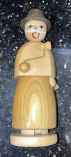 Wooden Vtg Erzgebirge 5 Inch traditional  Shepard Incense smoker German W/ Pipe picture