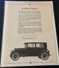 1925 Dodge Brothers Coach - Vintage Original Automotive Print Ad / Wall Art picture