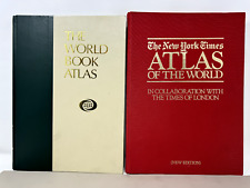Lot of Two Atlases: The World Book Atlas + The New York Times Atlas of The World picture