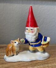 Gorham Unieboek Gnome & Mouse Ceramic Figurine 1980 Vintage picture