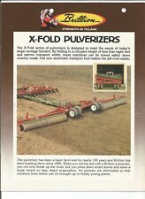 Original Brillion X-Fold X and XL Model Pulverizers Sales Brochure Form No. 25-P picture