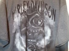 Harley Davidson Motorcycle T Shirt Nashville TN Hanes Beefy Skull Js Graphic 2X  picture