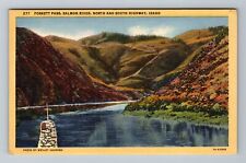 ID-Idaho, Foskett Pass, Salmon River, Highway, Vintage Postcard picture
