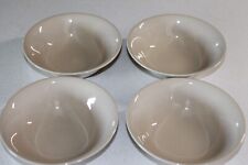 SET OF 4 Awesome Wedgwood England Drabware 6 in. Cereal Chili Bowls Mint picture