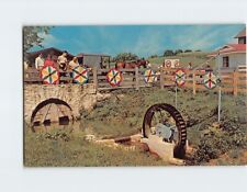 Postcard Unique Water Wheel The Amish Homestead Lancaster Pennsylvania USA picture