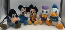 1984 Lot Of 5 MICKEY'S CHRISTMAS CAROL Plush Mickey Minnie Goofy Donald Scrooge picture