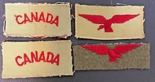 WW2 RAF / RCAF / RAAF ALBATROSS / CANADA CLOTH PATCH LOT (4PCS) picture