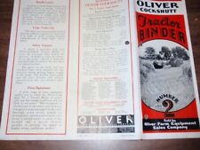 Oliver Cockshutt # 2 Tractor Binder Sales Brochure - Dealer Showroom Literature picture