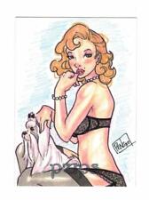 2010 5FINITY P'UPS Original Sketch Card featuring Penelope Gaylord picture