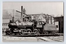 Postcard RPPC Belfast Moosehead Lake Railroad Train 1950s Unposted Devolite picture