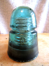 Antique Swirly Aqua Green Glass 