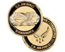 U.S.A F Air Space Cyber Power Maintenance Challenge Coin picture
