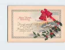 Postcard May You Find a Happy Heart & Peaceful Mind New Year Greeting Card picture