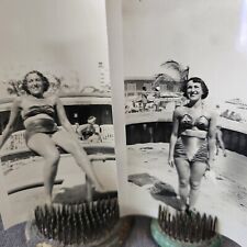1940s Bathing Beauty Woman in Bikini Original Photographs Miami Beach picture
